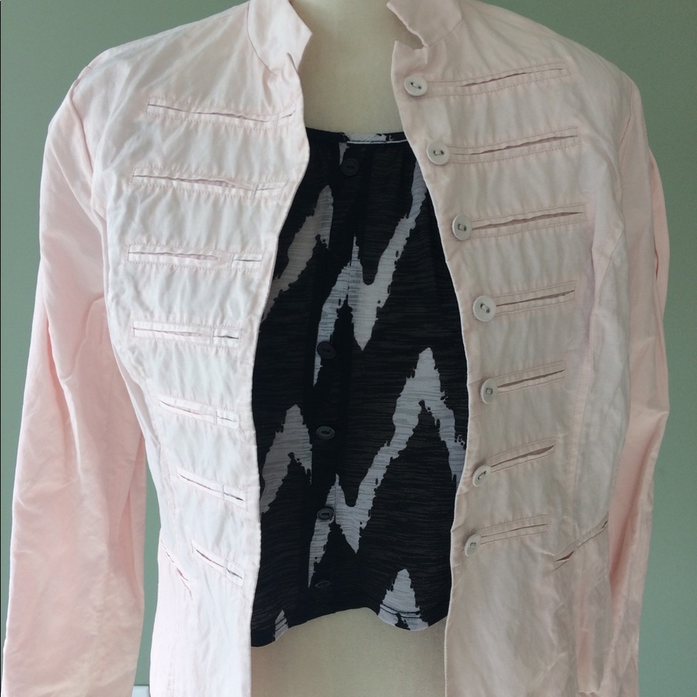Chico’s pink Button down jacket